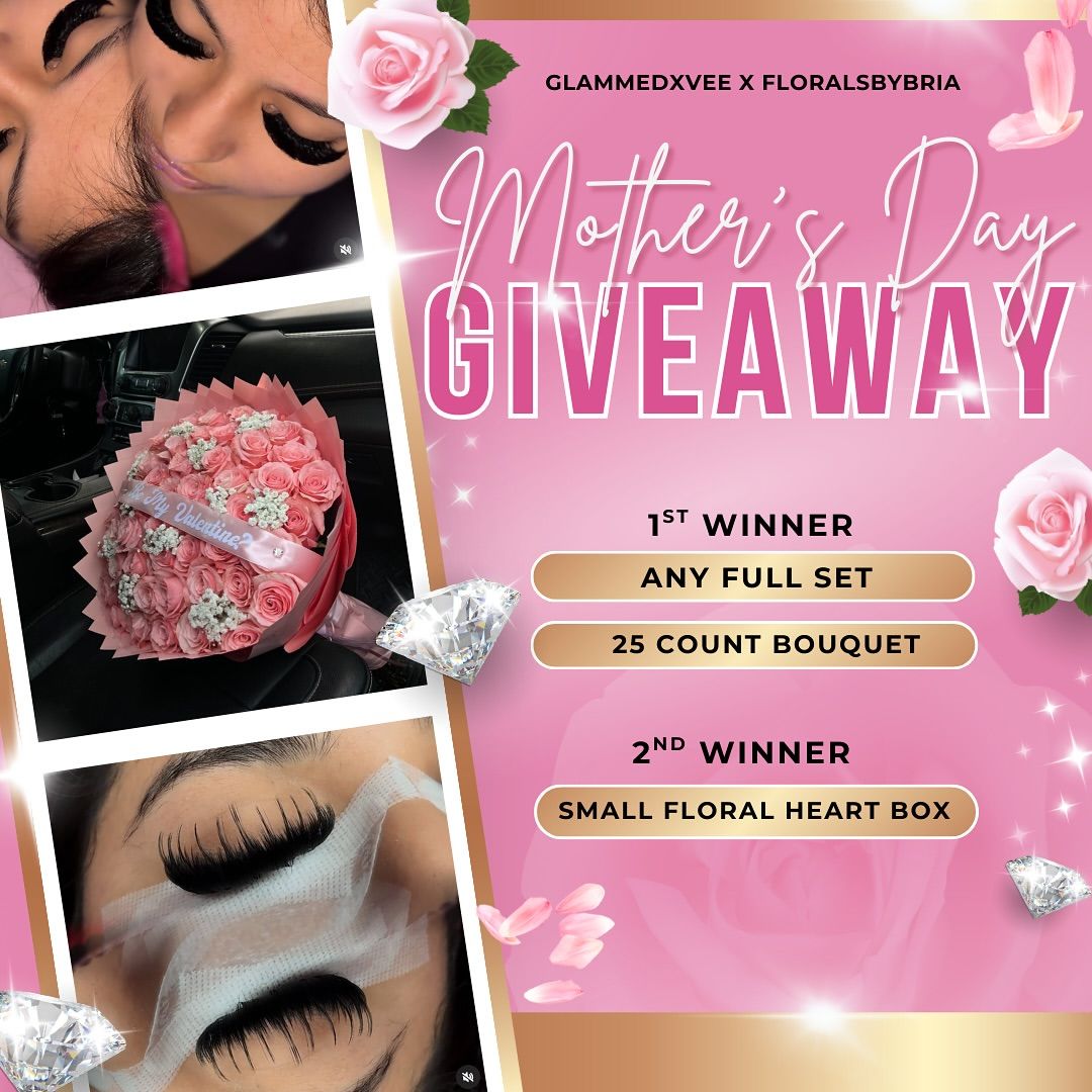 Mother's Day giveaway post with Floralsbybria